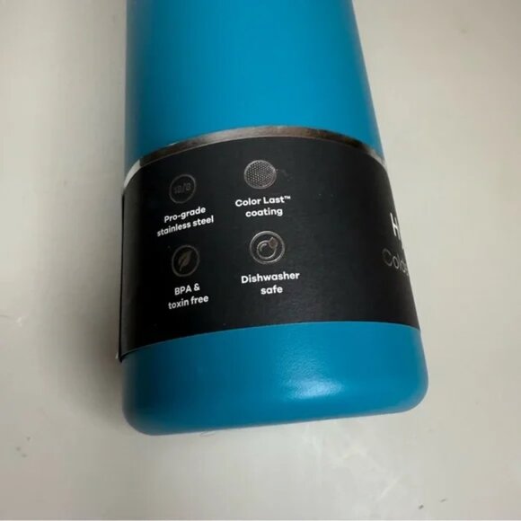 NEW Hydro Flask | Wide 32 oz. Water Bottle | Laguna Blue Turquoise Teal - Picture 3 of 6